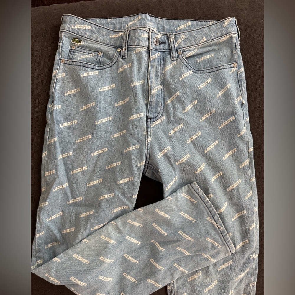 Lacoste Denim with Logo Pattern